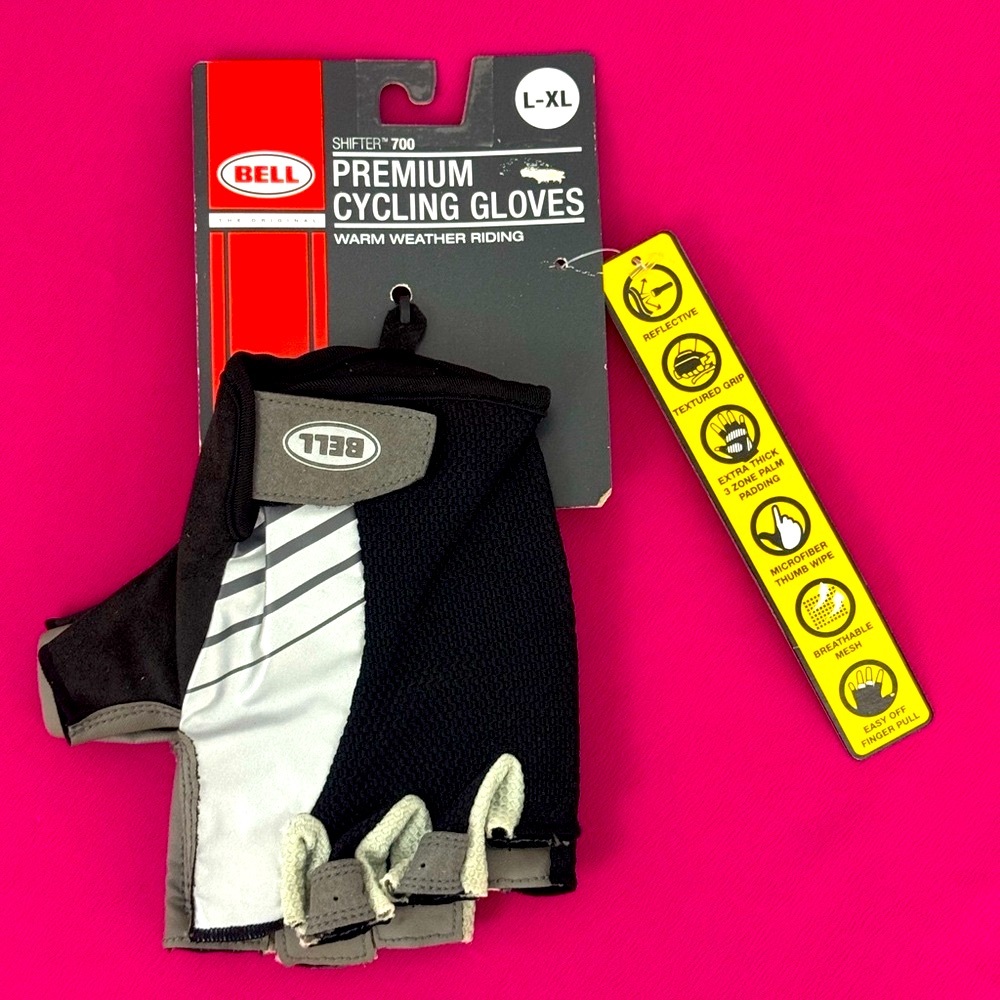 Bell Premium Cycling Gloves (L - XL) Shifter 700 Warm weather riding !       NWT